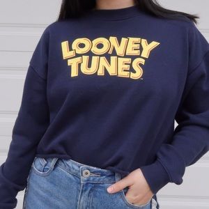 Vintage- like Looney Tunes cropped sweatshirt!